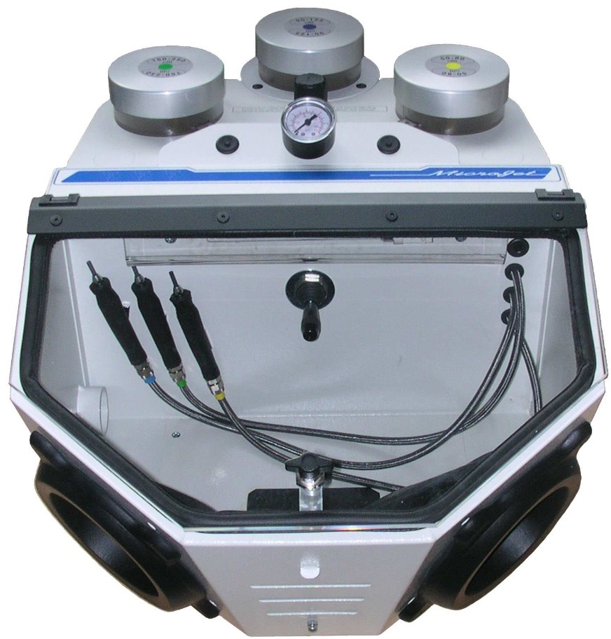 microjet2  双缸体台式喷砂机